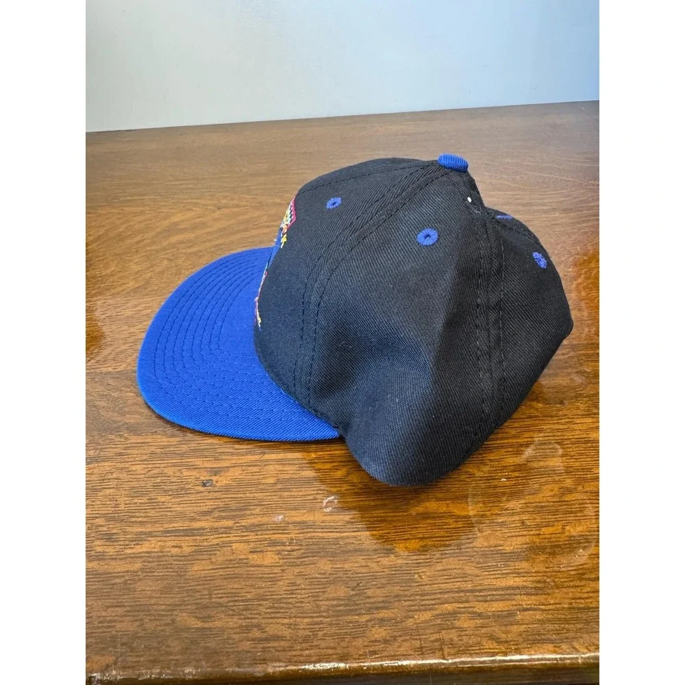 Vintage Goofy's Hat Co Donald Duck‎ Hat Cap Snap Back OSFA Black Blue 90s Mens